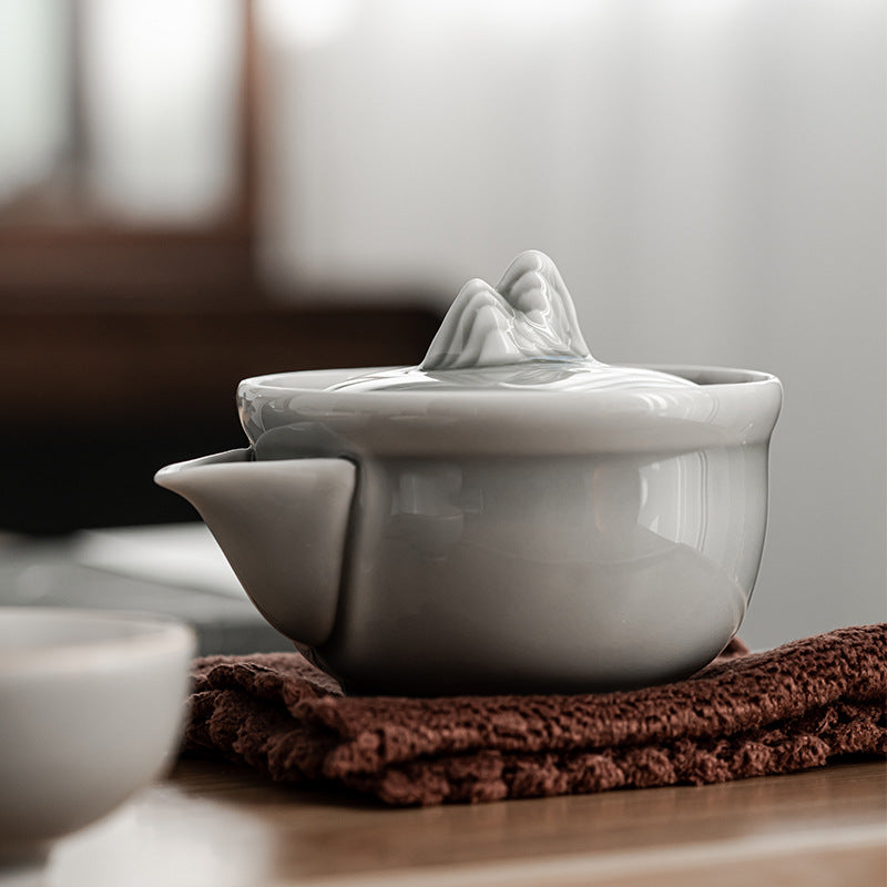 Gohobi Japanese Style Ice Grey Gaiwan Tea Set 004
