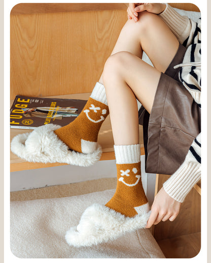 Gohobi Brown Autumn Socks