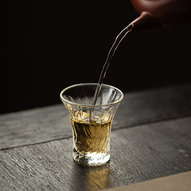 Gohobi High Borosilicate Glass Gongfu Tea Cup – Transparent Heat-Resistant Master Cup and Aroma Cup