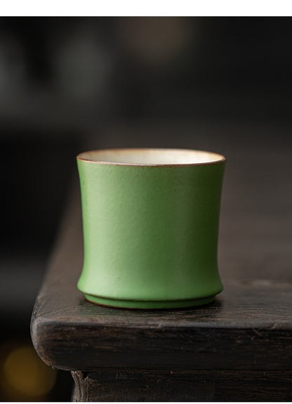 Gohobi Green Bamboo Knot Tea Cup