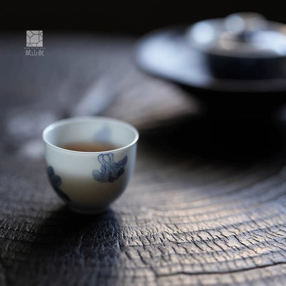 [賦山敘 x Gohobi] Blue and White "Cabbage" Small Tea Cup