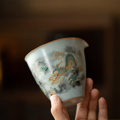 Gohobi Celestial Flow Ru Kiln Dragon Fairness Pitcher