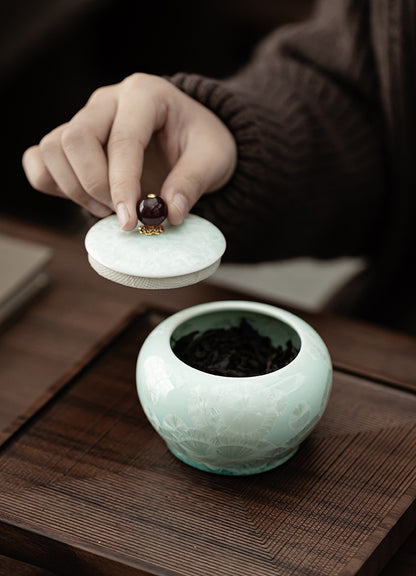 Gohobi Crystal Glazed Storage Jar 002