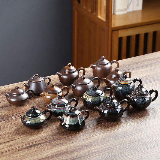 Gohobi Handmade Ceramic YiXing Clay Mini Teapot Ornament Tea pet