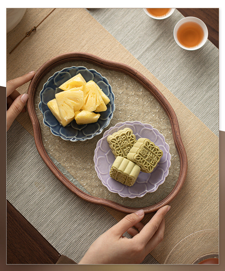 Gohobi, petite assiette de fruits glacés japonais traditionnels - Lotus 011