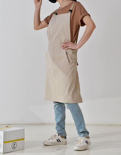 Gohobi Korean-Style Printed Cotton-Linen Apron