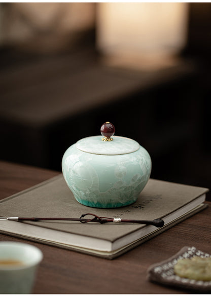 Gohobi Crystal Glazed Storage Jar 002