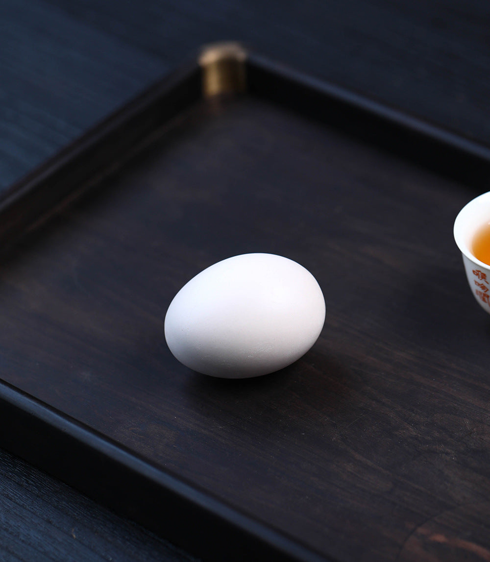 Gohobi Handmade Ceramic YiXing Clay Egg Ornament Tea pet