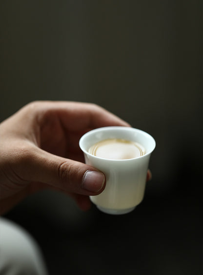 Gohobi Jingdezhen Sweet White Porcelain Teapot Set