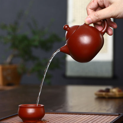 Gohobi Yixing Red Clay Dragon Egg Teapot