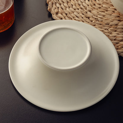 Assiette à soupe occidentale peinte Jinshu mate de 7,5 pouces, assiette à légumes ménagère, hôtel, restaurant, vaisselle en céramique