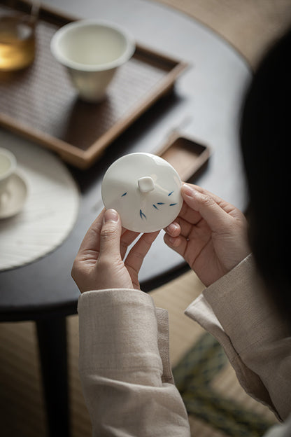 Gohobi Hand-Painted Bamboo Celadon Gaiwan