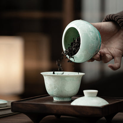 Gohobi Crystal Glazed Storage Jar 002