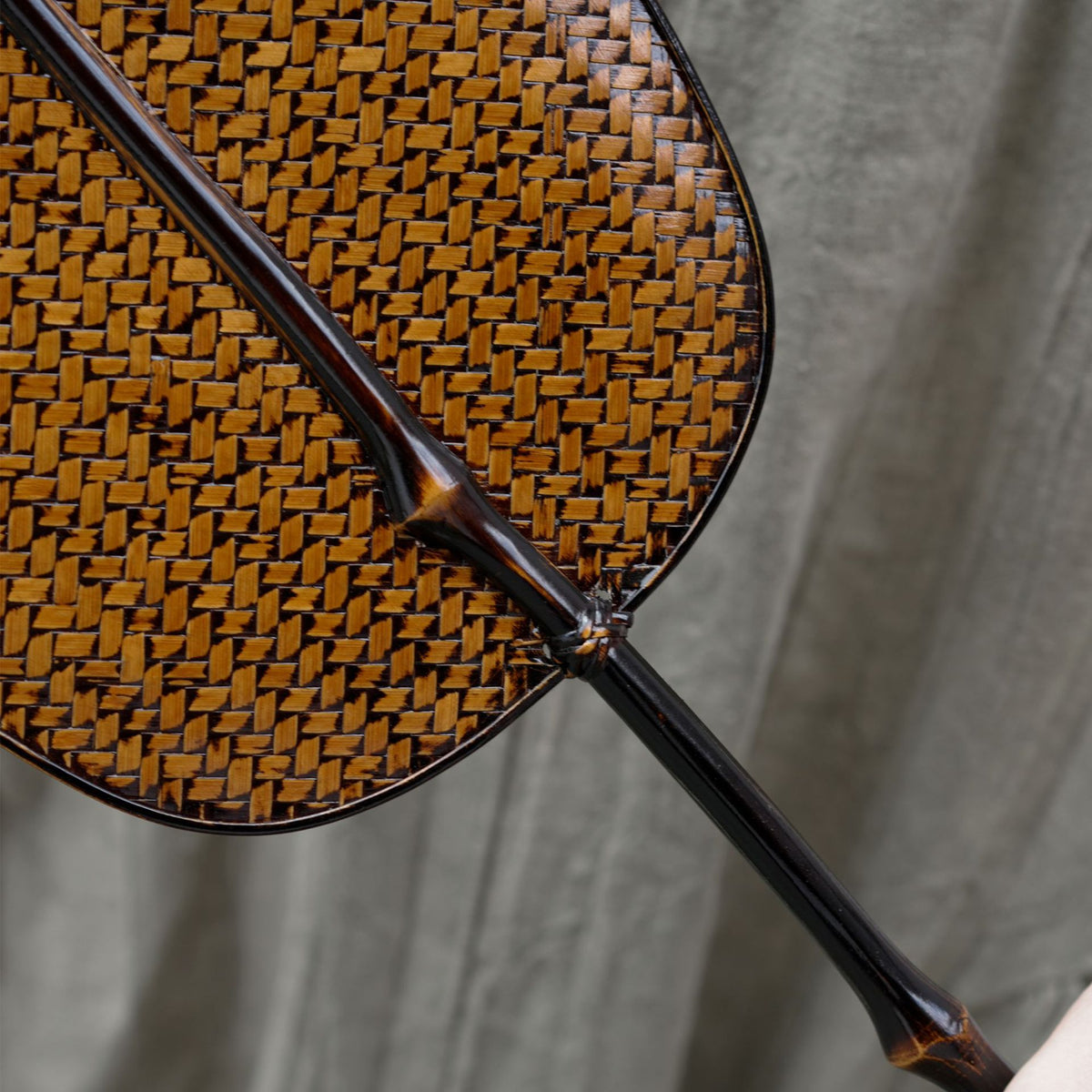 Gohobi Handmade Woven Bamboo Hand Fan – Chinese Square Fan