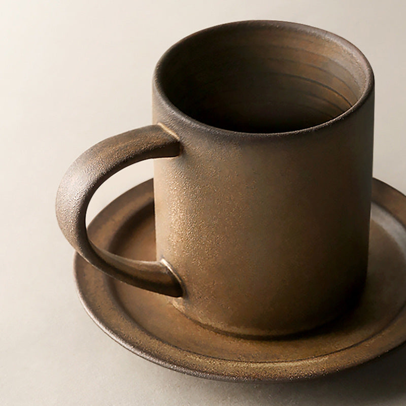 Gohobi Japanese Handmade Coffee Cup with Saucer 004