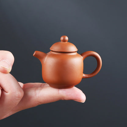 Gohobi Handmade Ceramic YiXing Clay Mini Teapot Ornament Tea pet