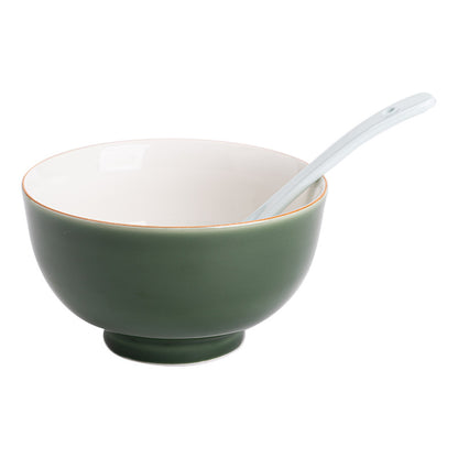 Gohobi Japanese Style Ice Grey and Green Bowl