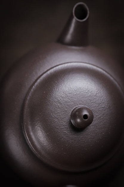 [Chingshui Tang 青水堂] Handmade Yixing Celadon Zisha Clay Shui Ping Teapot 100ml – Original Ore Tianqing Clay Thin-Walled Gongfu Tea Teapot with Built-In Filter