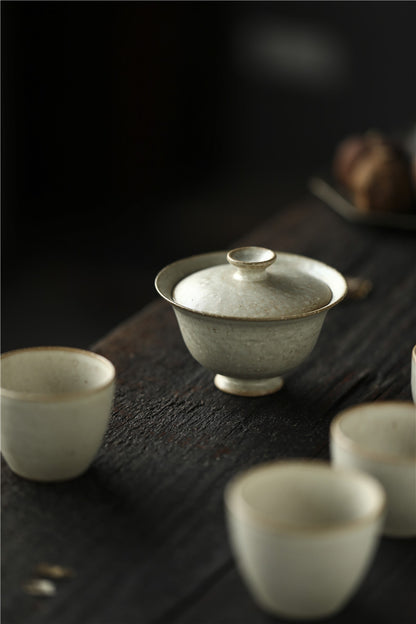 Gohobi Jingdezhen Artisan Japanese-Style High-Footed Gaiwan