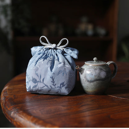 Gohobi Blue and Pink Teaware Storage Travel Bag