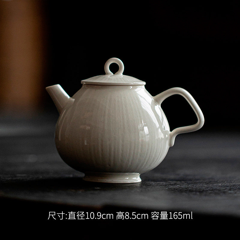 Gohobi Japanese-Style Grass Ash Glaze Teapot