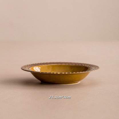 [Made in Japan] Gohobi Ceramic Rosemary Plate