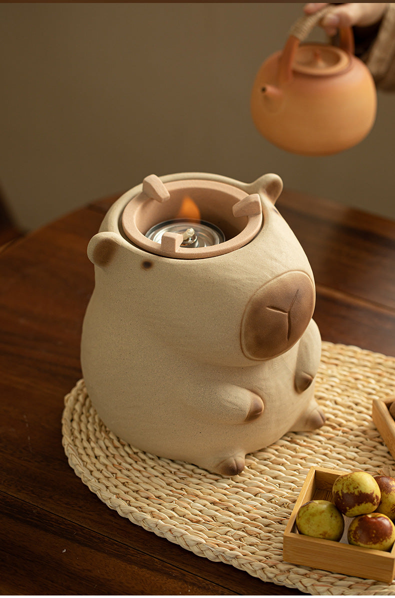 Gohobi Traditional Teapot and Stove Set 002 Capybara