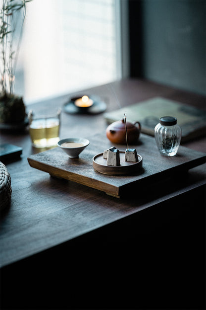 Gohobi Handmade Japanese Style Incense Holder – Zen Ceramic Incense Plug Tray