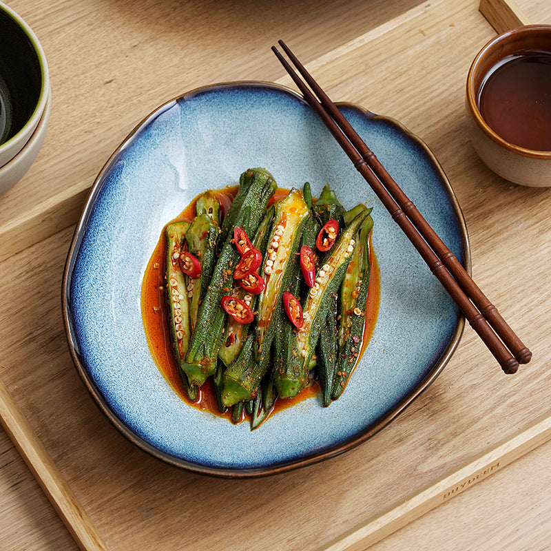 Gohobi Vintage Kiln-Change Irregular Plate