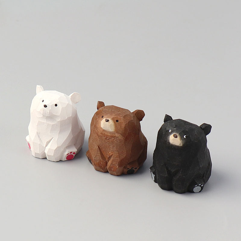 Gohobi Handcrafted Wooden Bear Ornament