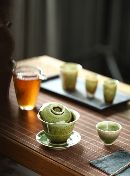 Gohobi Handmade Ceramic Soda Green Gaiwan