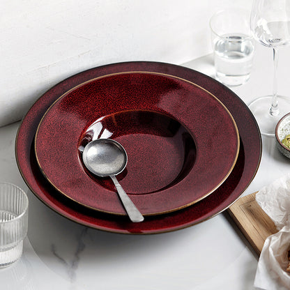 Gohobi Kiln-Glazed Straw Hat Plate