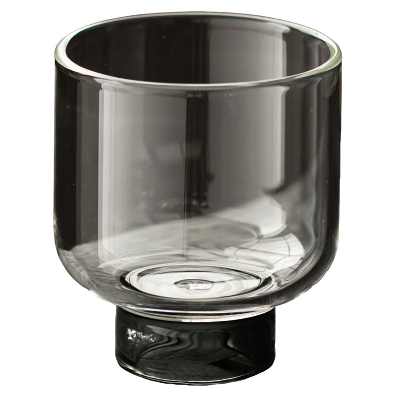 Gohobi High Borosilicate Glass Tall Footed Tea Cup – Transparent Heat-Resistant Master Cup for Gongfu Tea, Chinese Teaware for Home Use