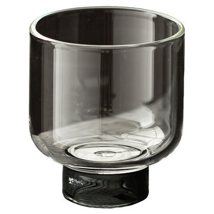 Gohobi High Borosilicate Glass Tall Footed Tea Cup – Transparent Heat-Resistant Master Cup for Gongfu Tea, Chinese Teaware for Home Use