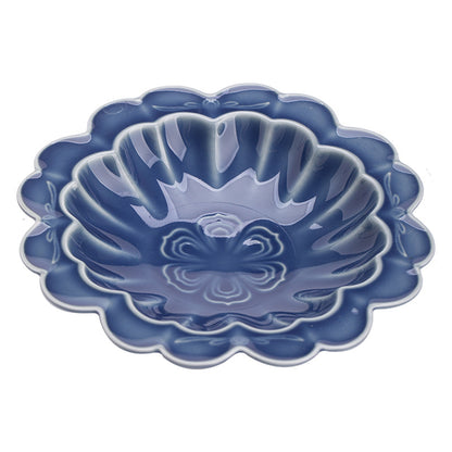 Gohobi, petite assiette de fruits glacés japonais traditionnels - Chrysanthème 001