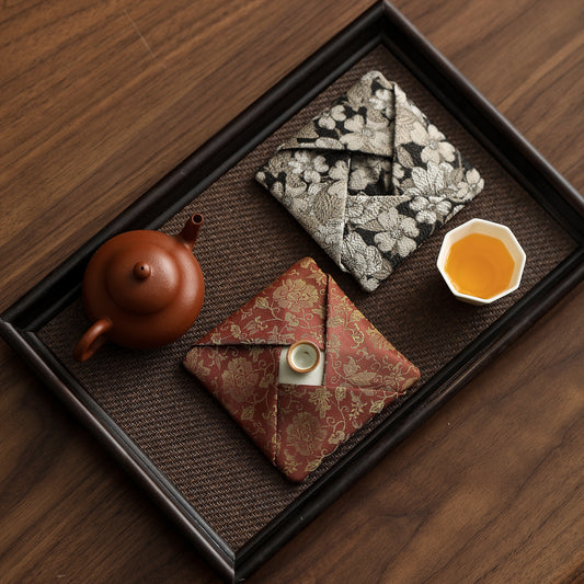 Gohobi Gaiwan Lid Brocade Fabric Cover