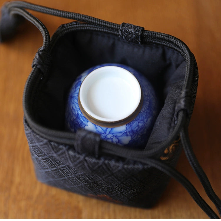 Gohobi Colourful Teaware Storage Travel Bag