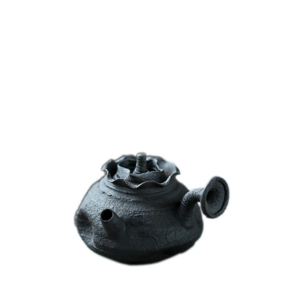 Gohobi Handmade Japanese Style Purple Clay Black Teapot