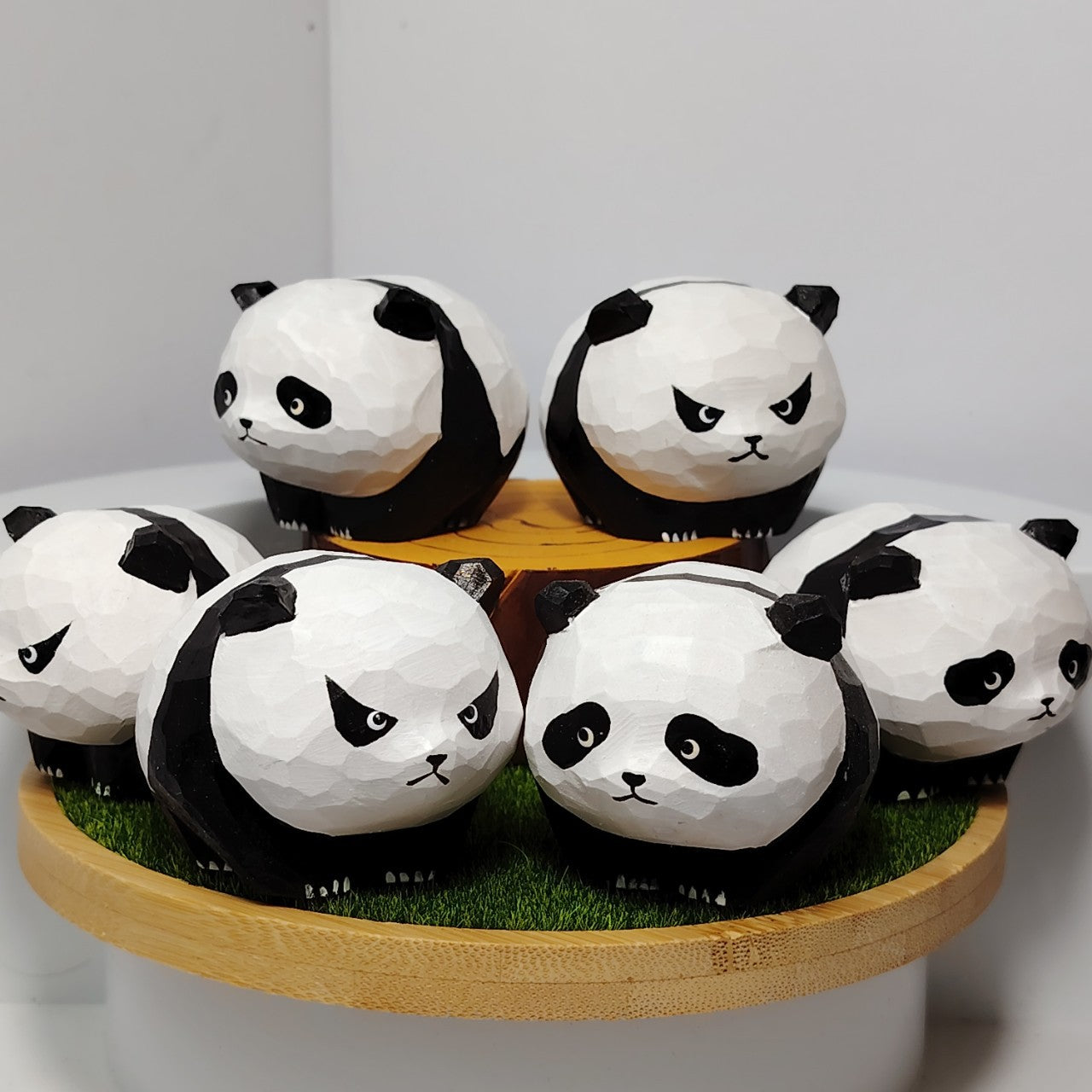 Gohobi Hand-Carved Panda Figurine