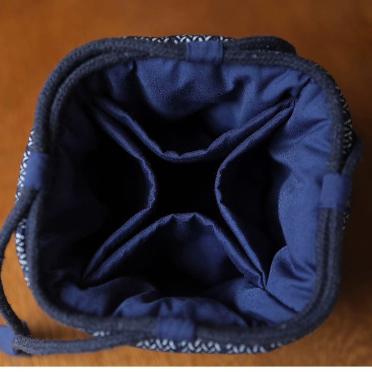 Gohobi Denim Large Teaware Storage Travel Bag