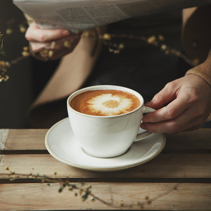 Gohobi Vintage Kiln-Change Ceramic Coffee Cup and Saucer Set