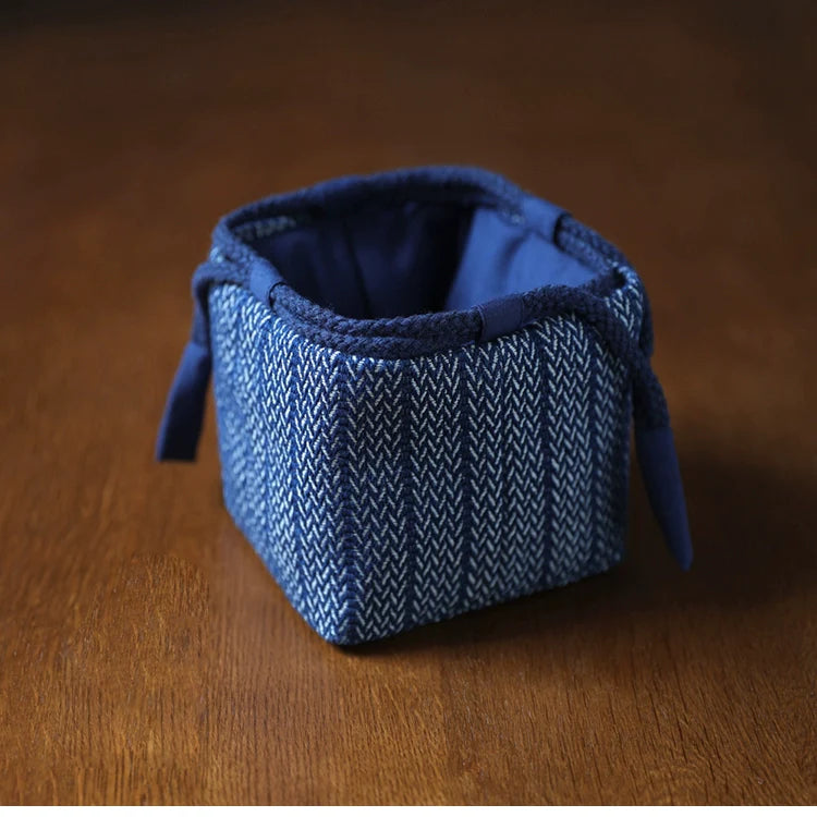 Gohobi Denim Mini Teaware Storage Travel Bag