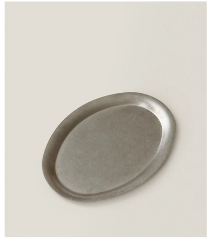 Gohobi Vintage-Style 304 Stainless Steel Oval Plate