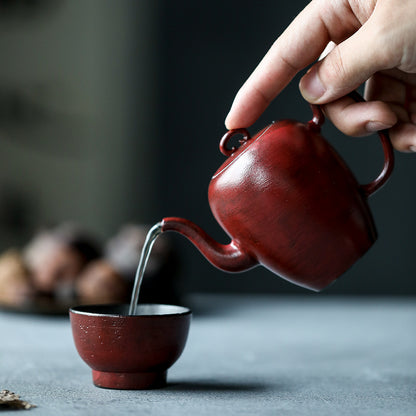 Gohobi Handmade Forbidden City Red Teapot