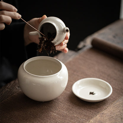 Gohobi Grass Ash Ceramic Jianshui Tea Wash Bowl