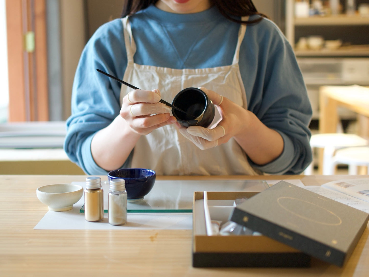 Japanese Kintsugi Kit with Urushi [Handmade in Japan]
