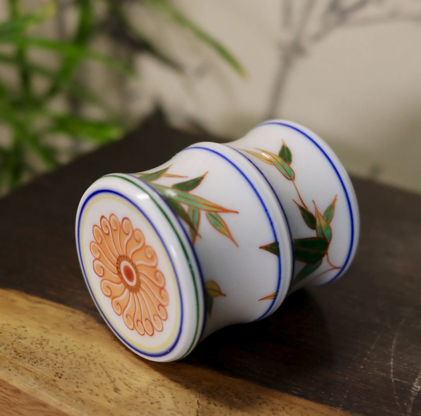 [清和堂 x Gohobi Gallery] Hand-painted Bamboo Leaf Pattern Lid Rest