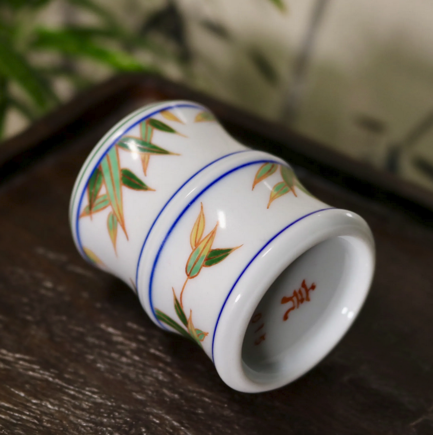 [清和堂 x Gohobi Gallery] Hand-painted Bamboo Leaf Pattern Lid Rest