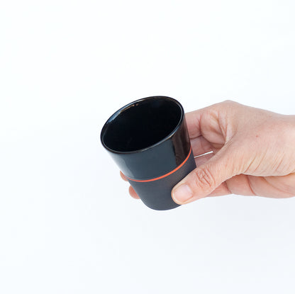 [Sue Ure x Gohobi] Black porcelain Small beaker