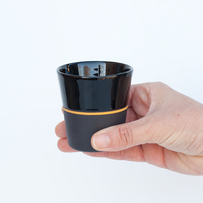 [Sue Ure x Gohobi] Black porcelain Small beaker